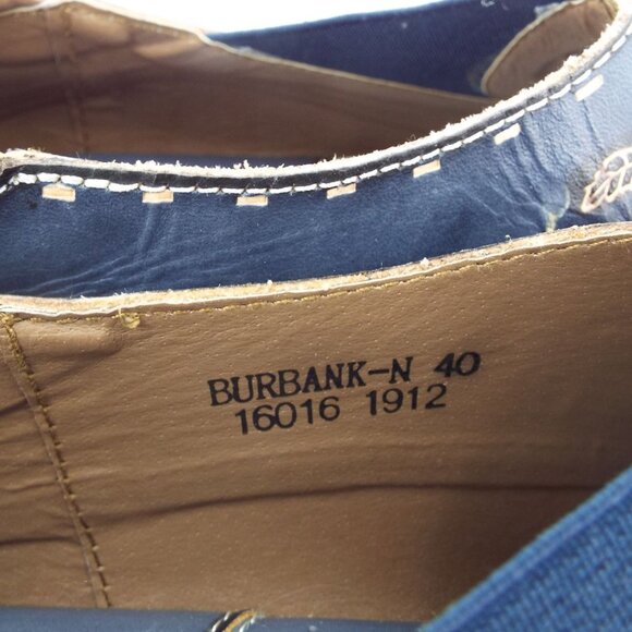 Spring Step L'Artiste Burbank Blue Floral Leather Clogs Size 40 - Picture 9 of 10